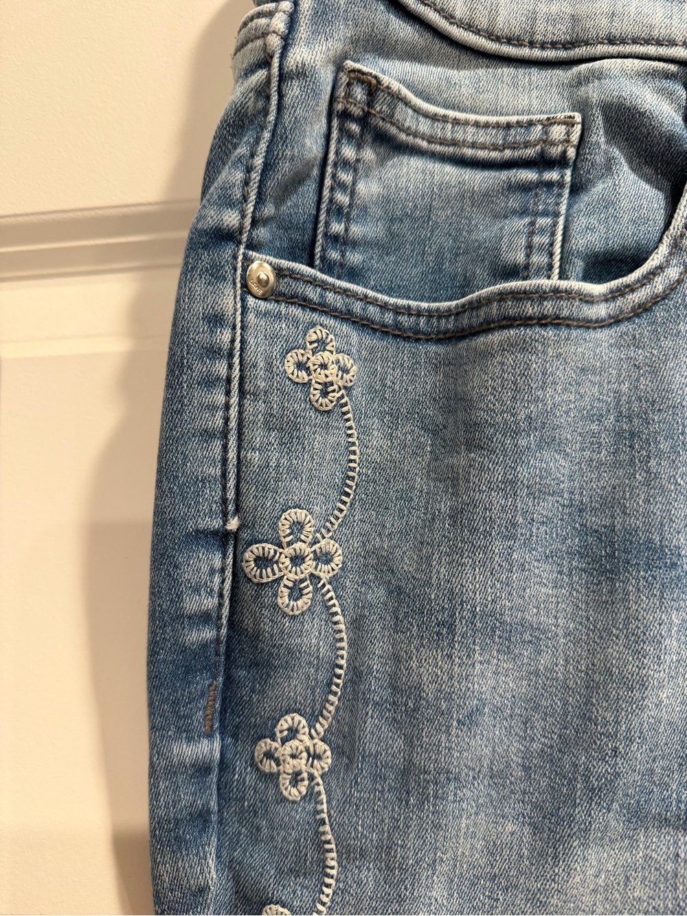 Lane Bryant Tighter Tummy Light Blue Women's Boot Cut Embroidered Jeans